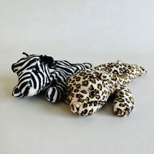 Ty Beanie Babies Bundle 1995 Ziggy 1996 Freckles Zebra Leopard Soft Toy