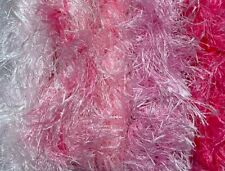Job lot bundle Yarn Wool Crafts Pom Pom Fancy Eyelash Tinsel 5x 10 meters #319
