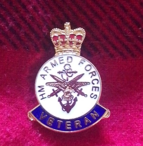 Veterans armed forces enamel - veterans,