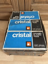 H&R Johnson Ceramic Glazed Tiles CRISTAL  108x108mm 130 new tiles 