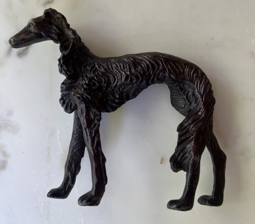 Vintage patinated cast metal - cast,
