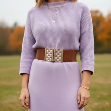 Women Brown Elastic Waistband