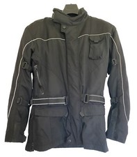 Mens Crane Motorcycle Jacket Black Road UK Size Medium Biker Clothes Armoured