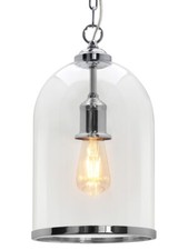 Vintage Chrome Glass Ceiling