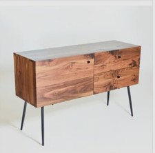 Quality wood sideboard with drawers by stone the crows metal legs cabinet 