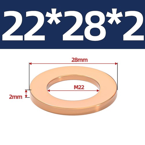 Metric copper sealing washers - metric,