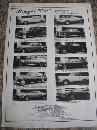 Straight eight car stock list - straight,