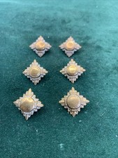 Officers Pips X6 Brass Plain