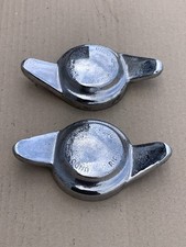 MGB MIDGET SPRITE TRIUMPH WIRE WHEEL SPINNER HUB NUTS, LEFT & RIGHT SIDE, 8 TPI