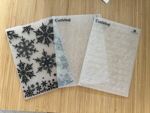 Embossing folder cuttlebug - 3x,