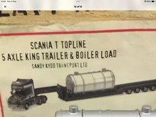 Corgi, 12816. Scania T Cab, King trailer, Boiler load. Sandy Kydd transport.