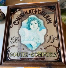 Antique French Pub Mirror 50+