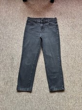 Tu Black Girlfriend Jeans Straight Leg with Stretch size 12   W30  L25.5  R10.5