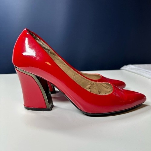 Vaneli red patent leather - red,