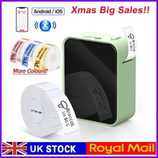 Label maker machine with - with, tape