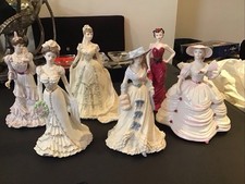 Coalport Figurine Ladies X6