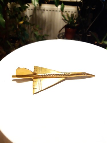 Brass concorde aircraft - brass,