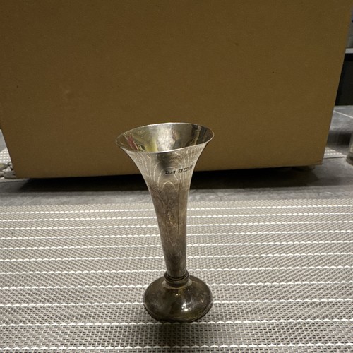 Small solid silver trumpet - solid,