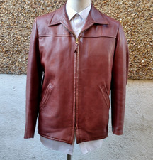 vtg leather jacket goatskin