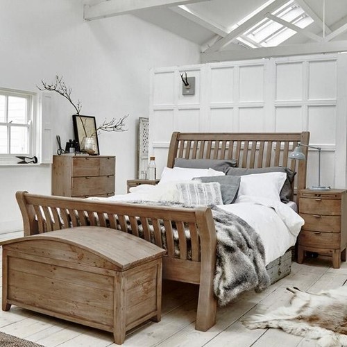 Reclaimed wood king - king, bed