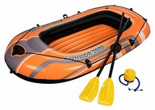 Bestway Inflatable Kondor 2000 Hydro-Force Dinghy Rubber Boat Oars Air Pump