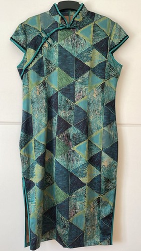 Green satin chinese - satin,