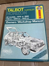 TALBOT HORIZON 1978 TO 1986