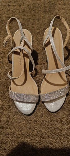 New look silver strappy - new,