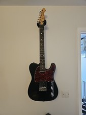 Aria Pro II TEG-002 Electric Guitar (Black w/ Tortoise Pickguard)