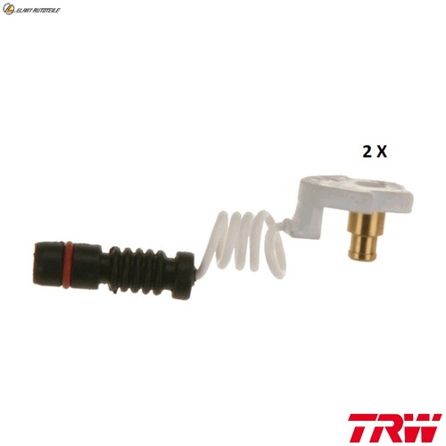 Warning contact brake pad wear - contact,