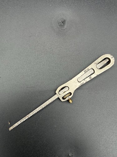 Antique nickel plated pad saw - antique,