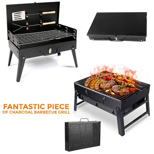 Portable folding charcoal bbq - folding,