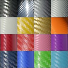 3D Carbon Fibre Vehicle Vinyl Car Wrap - 16 COLOURS - BUBBLE FREE Film Sticker