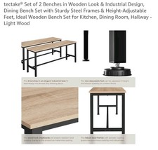 Tectake Set of 2 Benches –