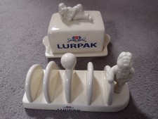 Vintage Lurpack Butter Dish & Toast Rack