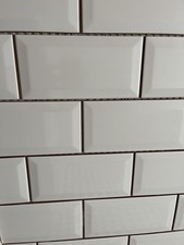 10 x 20cm White Gloss Metro
