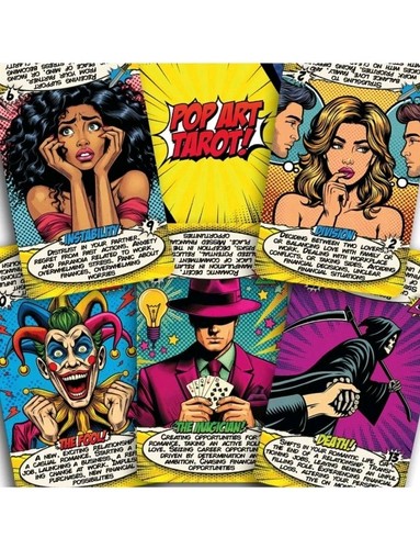 Pop art tarot cards - art,