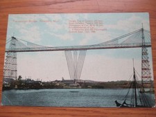 Pre WW1 Valentine's Original Postcard. Transporter Bridge, Newport, Mon. Wales.