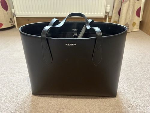 Burberry black tote bag - black,