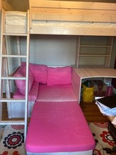 Thuka high sleeper with desk and Sofa Bed 