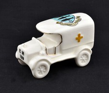 Arcadian Crested China Small WW1 Red Cross Ambulance * Kingston Upon Thames *