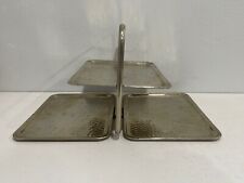 Art Deco Leo Schlesinger Co. Inc. New York City Silver Plated Foldable Step Tray
