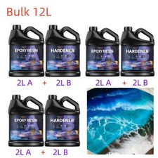 Bulk 500ML 1L 1.5L 2L 3L 4L 6L 8L 12L 16L Clear Epoxy Resin Kit - 1A:1B Glue