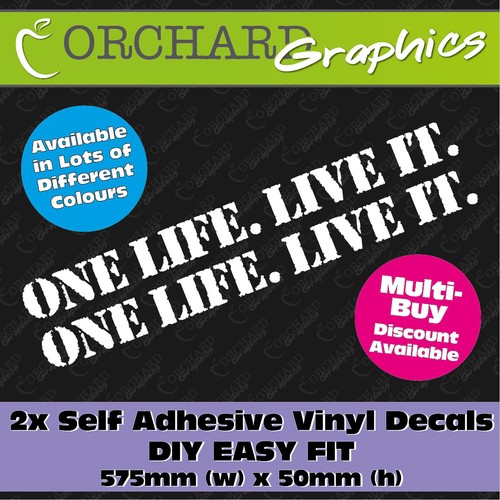 One life live stickers - 2x,