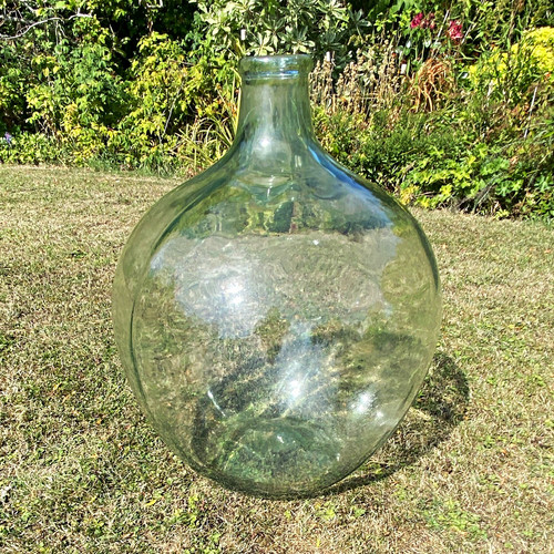 Large clear glass demijohn - large,