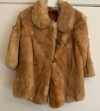 Coney Fur Coat Beige&Cream