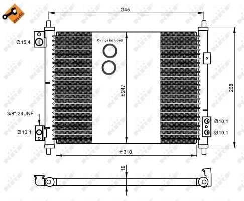 Nrf 35926 condenser air - condenser,,