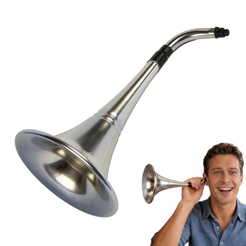 Ear trumpet horn metal - horn,,
