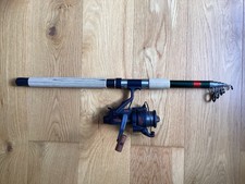 COLLAPSIBLE FISHING ROD WITH SILSTAR  REEL USED ONCE LOVELY CONDITION