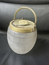 Vintage Frosted Glass Biscuit